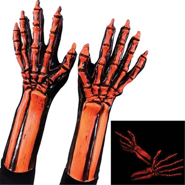 Loftus International UV Orange Glow Skeleton Hands ZG-N1063